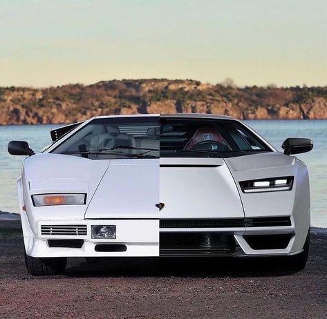 Old Vs New, Challenger Rt, Iconic Cars, Lamborghini Countach, Old Video, Exotic Cars, Super Cars, Old And New, Lamborghini