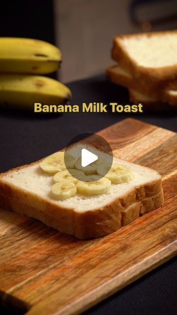 Milk Bread Toast, Milk Toast Recipe, Easy Breakfast Ideas, Recipe Banana, Toddler Recipes, Banana Breakfast, Bread Toast, Banana Milk, Breakfast Toast