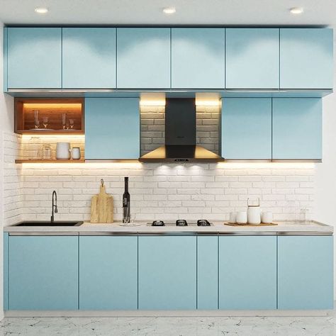 Kitchen designs ideas Kitchen Interior With White Platform, Indian Kitchen Interior Modern, Bar Unit Design, Small Modular Kitchen, Kitchen Designs Ideas, Kitchen Unit Designs, Kitchen Ceiling Design, Kitchen Colour, Kitchen Goals