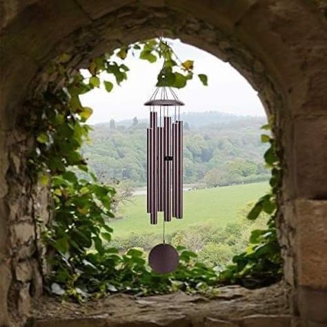 Windchimes Outdoor, What Is Wind, Capiz Wind Chimes, The Corinthian, Wind Art, Wedding Lighting, Large Garden, Moon Garden, Rustic Colors