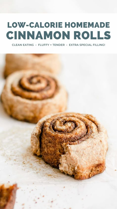 Healthy Cinnabon Recipe, Healthy Cinnamon Rolls Low Calorie, Healthy Breakfast Cinnamon Rolls, Cinnamon Rolls Healthy Recipe, Low Calorie Pastry Recipe, Low Calorie Single Serve Cinnamon Roll, Banana Cinnamon Rolls Healthy, Healthy Low Calorie Sweet Snacks, Healthy Cinammon Roll