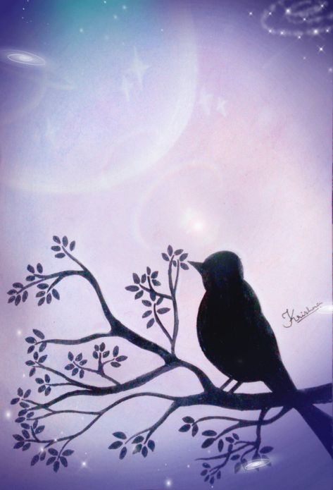 I jst♡this😍...... #Painting #Sillhoute #Bird #Moon Sillhoute Art Painting, Sillhoute Painting, Moon Cartoon, Sky Art Painting, Birds Painting, School Ideas, Home Diy, Art Painting, Arts And Crafts