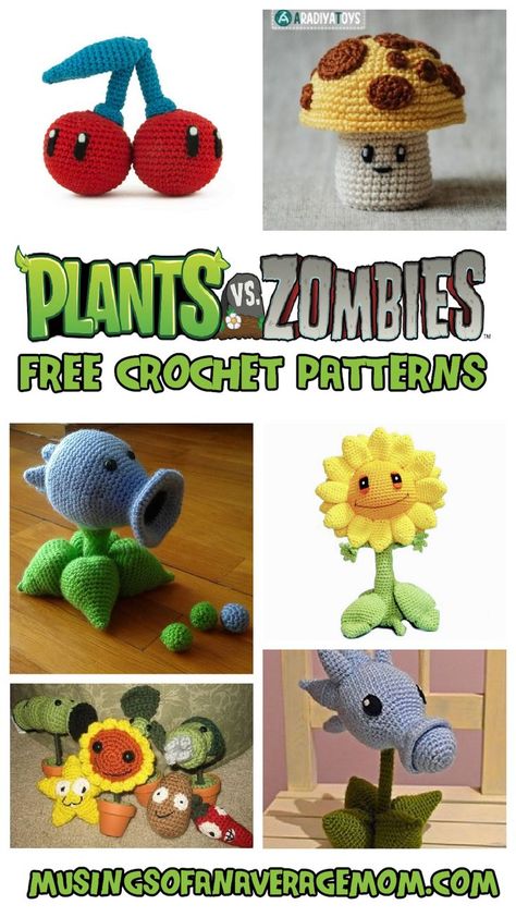 Plant Vs Zombie Crochet, Amigurumi Zombie Free Pattern, Plants Vs Zombies Crochet Pattern Free, Peashooter Crochet Pattern Free, Crochet Toys Free Patterns Amigurumi, Plants Vs Zombies Crochet, Minecraft Crochet Patterns Free Amigurumi, Crochet Zombie Pattern Free, Zombie Crochet Pattern Free