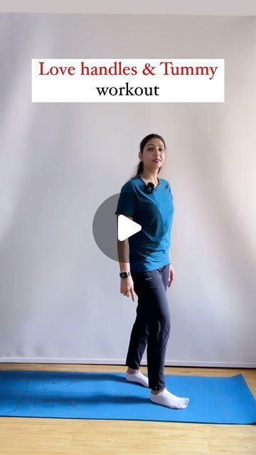 Nehafun&fitness🤸‍♂️🧘‍♀️ on Instagram: "Love handles & Tummy workout." How To Reduce Love Handles In A Week, Reduce Love Handles Exercises, Lose Love Handles In A Week, Exercise For Love Handles Woman, How To Get Rid Of Love Handles, Love Handles Workout At Home, Exercise For Love Handles, Love Handles Exercises, Love Handle Exercises