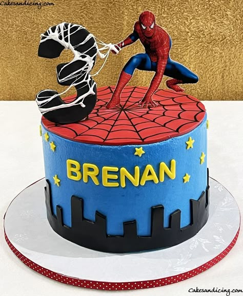 Birthday Cake Superhero, Birthday Cake Spiderman, Cake Superhero, Spider Man Theme, Cake Spiderman, Kids Birthday Cakes, Spider Cake, Spiderman Birthday Cake, Theme Birthday Cake