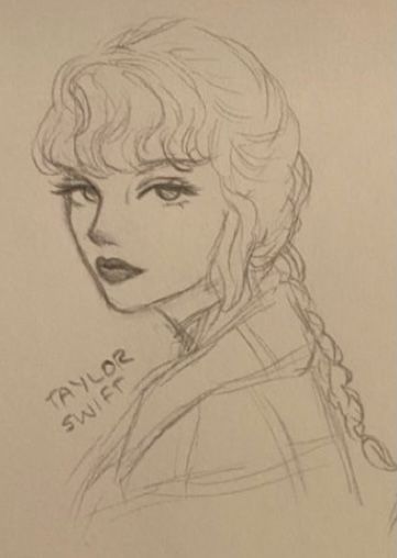 Taylor Swift Drawings Pencil, Kaledoodles Taylor Swift, Taylor Swift Drawing Sketches, Taylor Swift Doodles Art, Taylor Swift Sketch, Taylor Drawing, Taylor Swift Drawing, Etch A Sketch, Grey Scale