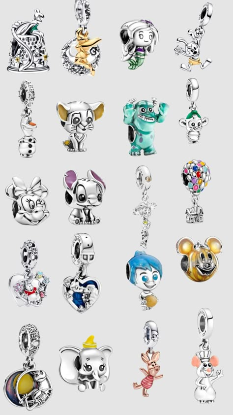 disney themed pandora 🩵⭐️ Disney Charms Pandora, Themed Pandora Bracelet, Disney Pandora Charms, Pandora Disney Bracelet, Pandora Bracelet Disney, Charms Pandora Disney, Disney Pandora, Pandora Disney Charms, Pandora Charm