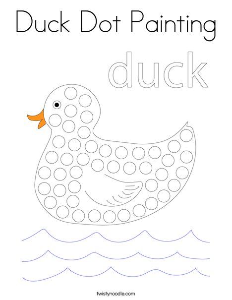 Duck Dot Painting Coloring Page - Twisty Noodle Duck Crafts Preschool, Duck Preschool Craft, Duck Craft Preschool, Duck On A Bike Activities Preschool, Duck Activity Preschool, Duck Activities For Toddlers, Duck Activities For Preschool, Duck Art Activities For Preschool, Preschool Duck Art