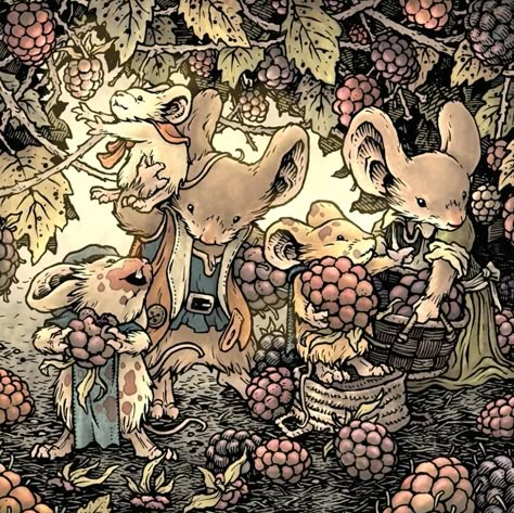 David Petersen, Mouse Guard, Digital Composition, Copic Multiliner, Composition Drawing, Art Process, Old Stone, Process Art, Woodland Creatures