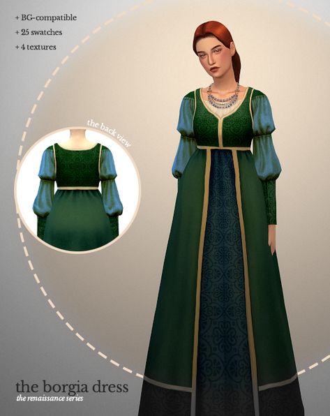 The Sims 4 Historical Mods, Sims 4 Time Period Cc, Sims 4 Medieval Clothing, Midevil Cc Sims 4, Midevil Sims 4 Cc, Sims 4 Cc Midevil Clothes, The Sims 4 Cc Medieval Dress, Sims 4 Middle Ages, Sims 4 1600s Cc