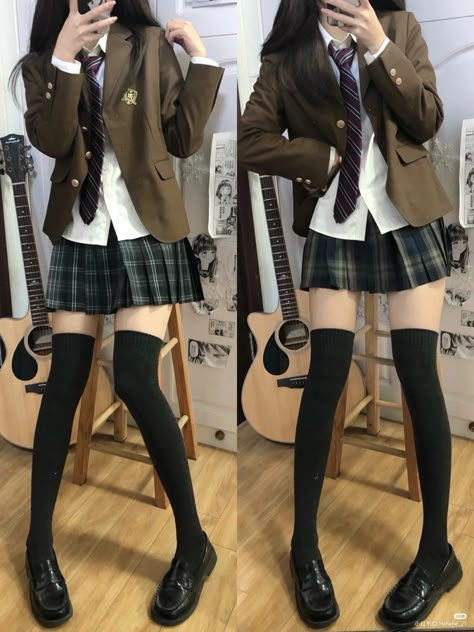 Uniform Birthday Outfit, Outfit Ideas For School Uniform, Cool Tomboy, Tomboy Outfit Ideas, Tomboy Outfit, Maid Girl, Japanese Uniform, Birthday Outfit Ideas, Outfit School