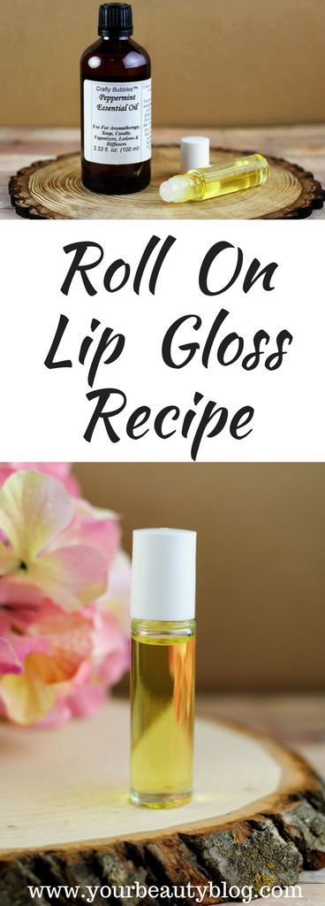 Roll On Lip Gloss Recipe with Essential Oils - Everything Pretty #essentialoils Roll On Lip Gloss Diy, Roll On Lip Gloss, Lip Natural, Lip Gloss Recipe, Lip Gloss Homemade, Natural Lip Gloss, Lip Oils, Diy Lip Gloss, Essential Oils Gifts