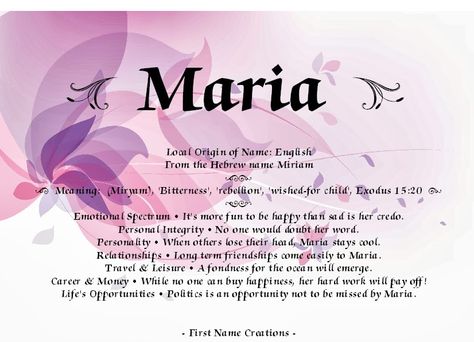 maria name meaning Destiny Meaning, Maria Name, Miss My Mom, Boat Wallpaper, Screen Wallpapers, Hebrew Names, Best Character Names, Calligraphy Name