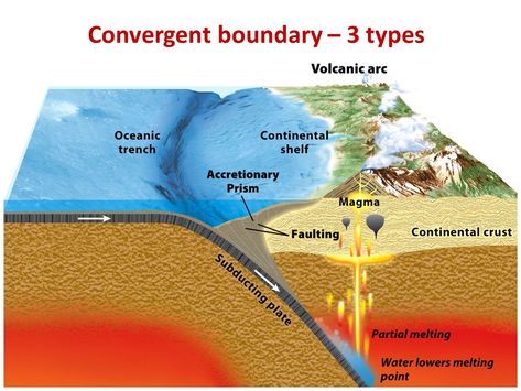 Convergent boundary – 3 types - ppt video online download Convergent Plate Boundary, Lithospheric Plates, Geology Lessons, Tectonic Plate Boundaries, Seafloor Spreading, Mountain Building, Boundaries Worksheet, Ocean Trench, Plate Boundaries