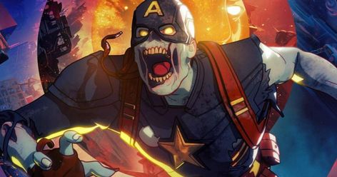 Marvel Zombies animated series coming to Disney+ Zombie Marvel, Zombie Captain America, Zombie Live, Marvel What If, Marvel Zombies, Fan Poster, Rick Y Morty, Nick Fury, Bruce Banner