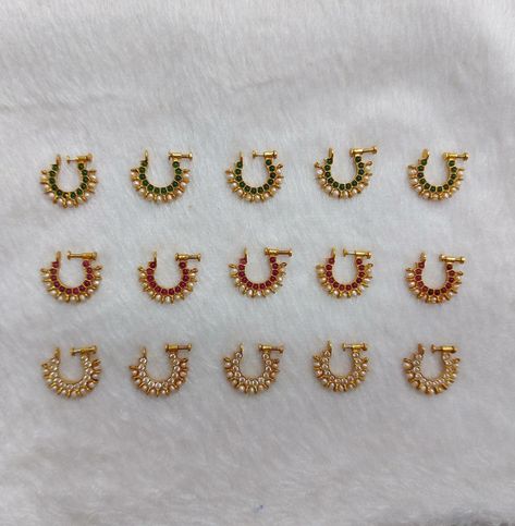 Mukku Pogu Designs Gold, Mukkera Designs Gold, Mukku Pudaka Designs Gold, Gold Nath, Legs Mehndi, Nose Ring Jewelry, Bead Hair, Gold Bracelet Simple, Legs Mehndi Design