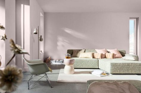 Dulux Colour of the Year 2024: Sweet Embrace 1 Light Pink Walls, Calm Color Palette, Choosing Paint Colours, Current Design Trends, Paint Companies, Style Deco, Interior Trend, Year 2024, Montpellier