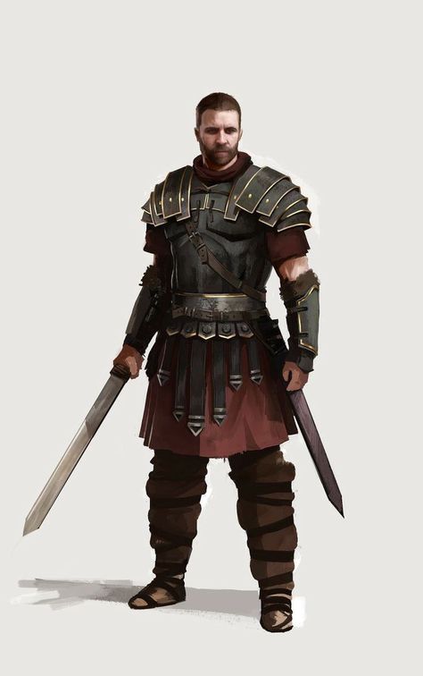 Roman Armor, Roman Characters, Warrior Concept Art, Roman Warriors, Pathfinder Character, Rome Antique, Heroic Fantasy, Roman Soldiers, 다크 판타지