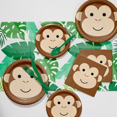 Monkey Birthday Party Food, Monkey See Monkey Two Birthday Party, Monkey Themed Birthday Party Boys, Monkey Birthday Decorations, Monkey Birthday Party Ideas, 2nd Birthday Monkey Theme, Monkey Birthday Party Decorations, Monkey First Birthday Boy, Monkey Birthday Theme