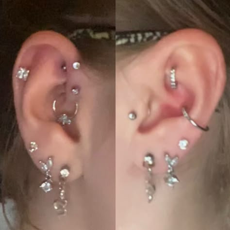 Peircings Women Chart, Piercing Stack Ideas, Piercings Ear Chart, Peircings Name Chart, Ear Piercings Names, Ear Piercing Chart, Ear Piercing Names, Ear Peircings, Ear Piercings Chart