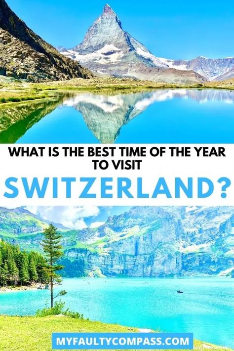 Read on for a complete guide to different seasons in Switzerland and how to pick the right time for a visit! There is so much to see and do in Switzerland that really there is no bad time to travel to Switzerland - it’s nearly a year-round destination. It comes down to what you are looking to do in Switzerland.Best time to visit Switzerland | Best month to visit Switzerland| When to travel to Switzerland | Switzerland in winter | Switzerland in Fall | Switzerland in Summer #MyFaultyCompass Cities In Switzerland, Winter Switzerland, Switzerland Travel Guide, Switzerland Itinerary, Travel Switzerland, Switzerland Hotels, Places In Switzerland, Switzerland Cities, Cities To Visit