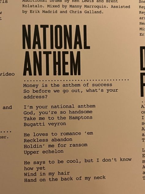 Lana Del Rey Coded Aesthetic, Lana Del Rey Wallpaper National Anthem, Lana National Anthem, Lana Del Rey Song Lyrics Wallpaper, Lyrics Aesthetic Lana Del Rey, Lana Del Rey National Anthem Aesthetic, Lana Dey Rey Aesthetic, National Anthem Lana Del Rey Aesthetic, Lana Del Rey Aesthetic Wallpaper Vintage