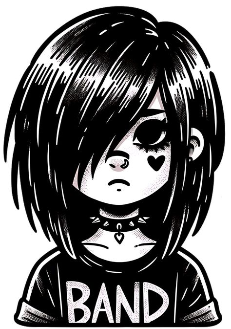 EMO Girl – Hand Drawn – scg12 EMO Girl - Hand Drawn - Dive into the emotional depths with our EMO Girl illustration, meticulously hand-drawn to capture the raw intensity and vulnerability of the subculture. Let your feelings flow freely as you connect with the expressive style of this captivating artwork. https://www.redbubble.com/shop/ap/158992989?asc=u #albums #music #vinyl #records #album #vinylcollection #recordcollection Emo Cartoons, Raw Emotion, Music Vinyl, Emo Girl, Emo Art, Girl Hand, Girl Illustration, Scene Girls, Scene Art