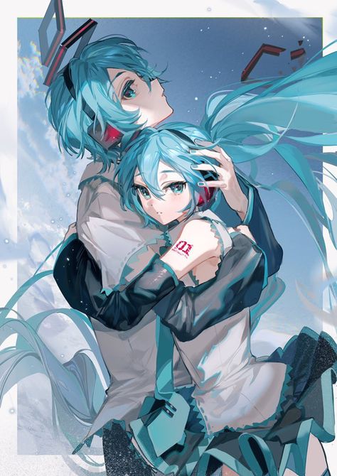 Please follow the original artists on Twitter Miku And Mikuo, Mikuo Hatsune, She Song, Original Artists, Hatsune Miku, News Songs, Vocaloid, Art Inspo, Beautiful Art