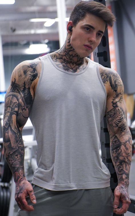 Jakipz Andrich, Gym Reference, Jake Andrich, Inked Men, Muscular Men, Shirtless Men, Handsome Anime Guys, Big Boys, Gym Men