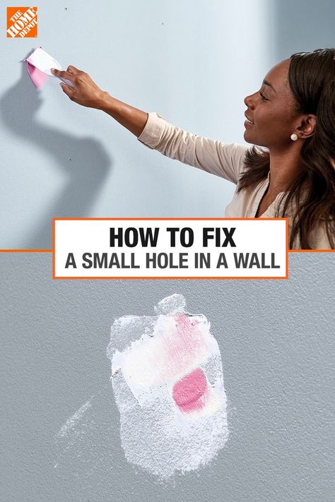 How To Fix Small Holes In Drywall, Patch A Hole In Drywall, How To Patch Drywall Holes, How To Patch Drywall, Drywall Repair, Drywall, Thinking Outside The Box, Repair And Maintenance, Diy Home Improvement