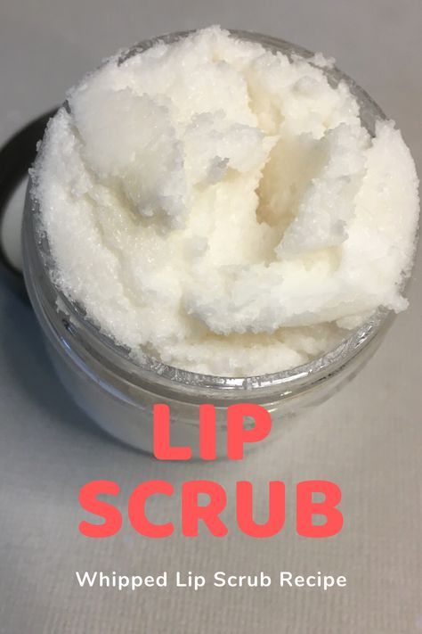 This whipped lip scrub is formulated for a gentle exfoliation of your lips, leaving your lips soft and smooth. I find that I need a lip scrub year round to keep the dead skin at bay.  #exfoliating #diy #selfcare Tallow Lip Scrub, Whipped Lip Butter, Whipped Lip Scrub, Sugar Lip Scrub Diy, Diy Selfcare, Homemade Lotions, Scrub Homemade, Lip Scrub Recipe, Exfoliating Lip Scrub