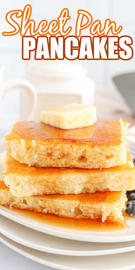 How To Make Pancakes In The Oven, Pancakes In A 9x13 Pan, Homemade Sheet Pan Pancakes, Fluffy Sheet Pan Pancakes, Pancake For A Crowd, Sheet Pan Pancakes With Sausage, Pancake On Cookie Sheet, Giant Pancake Recipe, Pancakes For A Crowd Simple