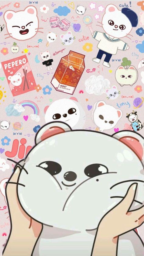 Jiniret Pfp, Skzoo Wallpaper, Skz Stickers, Skz Fanart, Hyunjin Stray Kids, Kpop Iphone Wallpaper, Kids Zoo, Kids Pop, Cocoppa Wallpaper