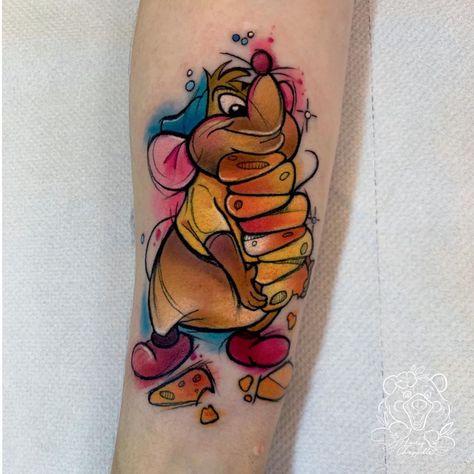 Small Cover Tattoo, Eeyore Tattoo, Cinderella Tattoo, Aurora Tattoo, Mum Tattoo, Happiness Tattoo, Disney Sleeve, Gus Gus, Mouse Tattoos