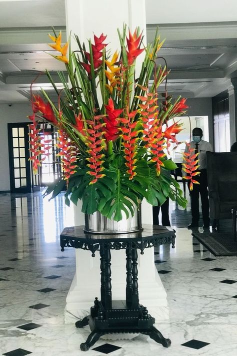 Heliconia Arrangement, Hotel Flower Arrangements, Tropical Flowers Bouquet, Tall Flower Arrangements, Orchid Flower Arrangements, Tropical Floral Arrangements, Hotel Flowers, Tropical Flower Arrangements, Ginger Flower