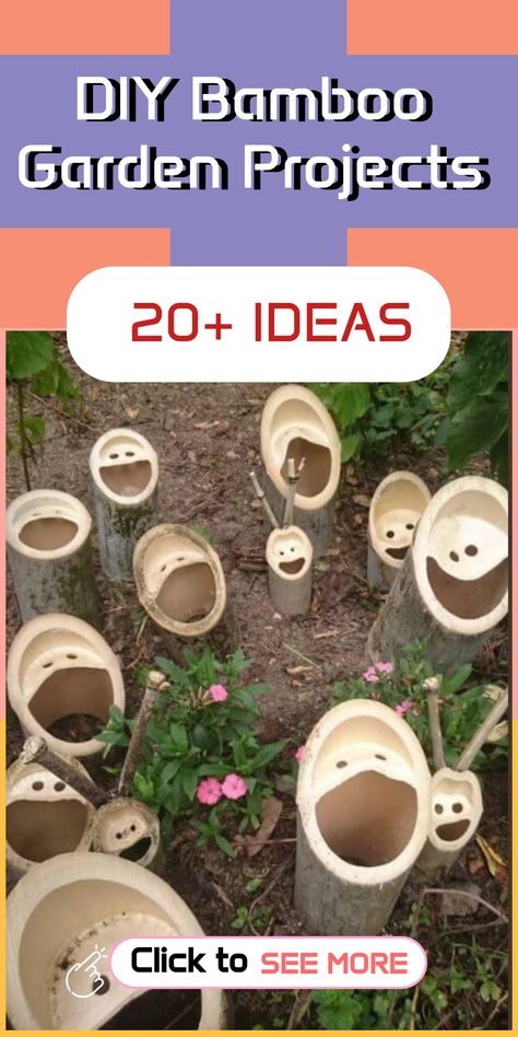 Unleash your inner artist with these imaginative Bamboo Garden DIY ideas. Turn your backyard into a peaceful retreat with elegant bamboo fences, artistic trellises, or a charming bamboo bench. Let your creative side shine and infuse nature into your upcoming weekend plans. Explore new possibilities for transforming your outdoor space! Bamboo Crafts Diy Simple, Bamboo Windchime, Montessori Garden, Bamboo Fences, Indoor Climbing Plants, Diy Backyard Projects, Bamboo Bench, Diy Bamboo, Zen Vibes