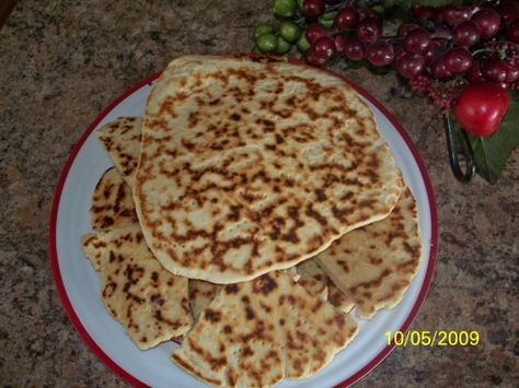 This is a really yummy snack.  It looks like a thick tortilla but has a sweet subtle coconut flavor.  I got the recipe from my Chamorro mother-in-law.  Theyre great with a little bit of butter!  I usually make them at the beginning of the week and make one each day to share with the family. Guamanian Recipes, Guam Island, Chamorro Food, Guam Recipes, Chamorro Recipes, Best Pasta, Fry Bread, Pasta Machine, Island Food