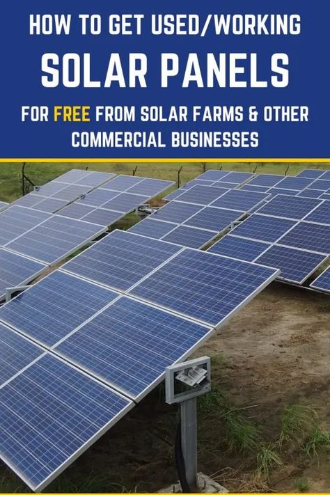 How To Get Used/Working Solar Panels For FREE Diy Electricity, Homemade Solar Panels, Diy Solar Power System, Free Solar Panels, Grid Ideas, Energy Ideas, Solar Calculator, Solar Cooking, Life Knowledge