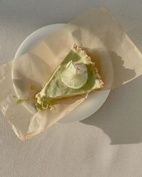 Key Lime Aesthetic, Key Lime Pie Aesthetic, Lime Aesthetic, Food Poetry, Lime Girl, Vegan Key Lime Pie, Vegan Key Lime, Lime Desserts, Strawberry Shortcake Characters