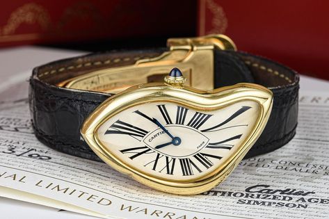 Bring a Loupe: A Wittnauer Ref. 242T, A '90s Cartier Crash, And A Rare Polerouter - HODINKEE Cartier Salvador Dali Watch, Cartier Melted Watch, Cartier Melting Watch, Cartier Dali Watch, Cartier Womens Watch, Melted Watch, Cartier Vintage Watch, Cartier Crash Watch, Salvador Dali Watch