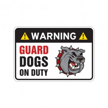 Warning Guard Dog In Duty Sign 12101 Boys Room Wall Color, Guard Dog Drawing, Beware Of Dog Sign Printable, Black Guard Dog, Beware Of Dog Sign Rottweiler, Dog Warning Signs, Warning Dog Sign, Guard Dog, Room Wall Colors