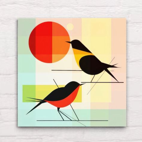 Canvas Wall Art Bird Vivid Animal Aesthetic Nature Wall Art Mid Century Modern Aesthetic Bird Nursery Decor Design Living Room Art Print by PixelMagicByBrandi on Etsy Nature Inspired Living Room, Aesthetic Bird, Bird Nursery Decor, Charming Aesthetic, Animal Aesthetic, Bird Nursery, Mid Century Modern Aesthetic, Living Room Art Prints, Art Mid Century Modern