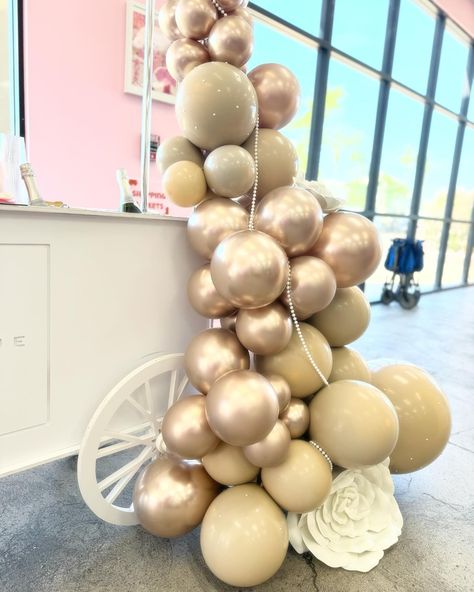 🍾✨ **Pearls and Champagne Theme Day Celebration!** ✨🥂 We had the pleasure of celebrating a special milestone with our amazing clients, Indy Clover @indyclover_gilbert , as they reached an incredible 30k Instagram followers! 🎉 As part of the festivities, our champagne cart was elegantly dressed up in dusty rose balloons, hanging pearls, and white flowers to perfectly match their pearls and champagne theme. 🌸✨ One of our favorite things is partnering up with fantastic businesses like Indy Clo... Indy Clover, Champagne Cart, Scottsdale Bachelorette, Theme Days, Milestones, Dusty Rose, Instagram Followers, White Flowers, Favorite Things