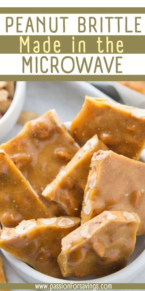 Peanut Brittle Microwave, Microwave Peanut Brittle Easy, Peanut Brittle Recipe Easy Microwave, Buttery Peanut Brittle, Microwave Peanut Brittle Recipe, Easy Peanut Brittle Recipe, Peanut Desserts, Homemade Peanut Brittle, Microwave Peanut Brittle