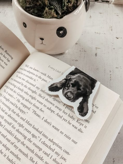 Custom Pet Bookmark, Dog, Cat, for Men, for Women, Personalized, Magnet, From Photo, Book Marks, Dog Mom, Pet Gift, Book Lover, Memorial - Etsy UK Diy Sy, 강아지 그림, Gift For Dog Lover, Dog Projects, Book Marks, Dog Gift, Animal Faces, Pet Gift, Pet Gifts