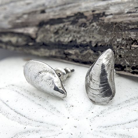 Mussel Shell Earrings - Vancouver Jewelry designer, BC Nature Inspired, Eco-Friendly Mussel Shell, Shell Earrings, Jewelry Designer, A Walk, Nature Inspired, Vancouver, Shells, Eco Friendly, Sterling Silver