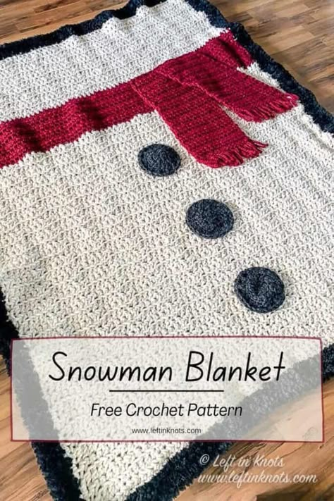 Crocheted Snowman, Snowman Blanket, Motifs Afghans, Poncho Au Crochet, Christmas Crochet Blanket, Christmas Crochet Patterns Free, Crochet Throw Pattern, Crocheted Afghans, Crochet Holiday