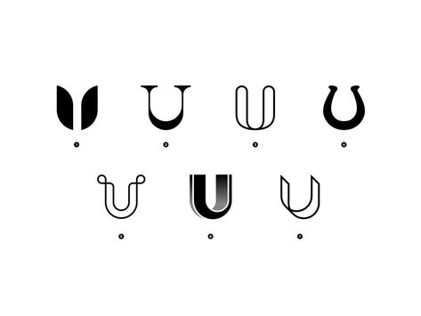 Lettermark Exploration - Day 21 - Letter ''U'' by Martin Milev on Dribbble Letter U Exploration, I Logo Design Letter, U Logo Design Letter, Y Logo Design Letter, U Letter Design, Letter U Logo Design, U Logo Design, U Letter Logo, Farm Logo Inspiration