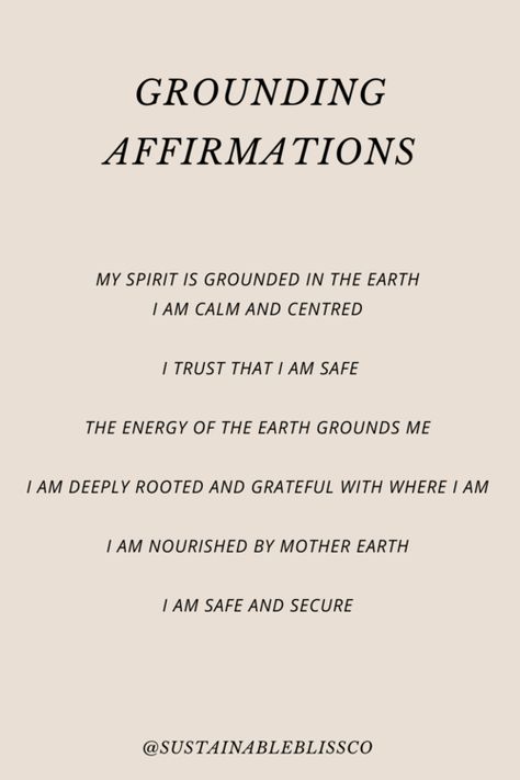 The ultimate goal in my mind is to be grounded in a firm sense of who we are, while still being open to growth, learning and support from others. The concept of being grounded offers feelings of being secure, stable, supported, at ease, connected with our bodies and the earth, finding inner peace in spite of any external movement. Here are a few rituals you can use to bring more of a sense of grounding into your being. How To Be More Down To Earth, Be Grounded Quotes, Mindful Affirmations, Membership Ideas, Grounding Yoga, Being Grounded, Grounding Meditation, Grounding Exercises, Earthing Grounding