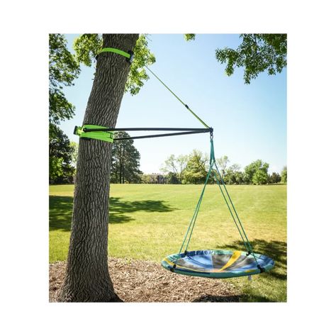 Slackers Steel Swing Hanger with 500lb Weight Capacity | Wayfair Backyard Adventure, Metal Swings, Live Tree, Ratchet Straps, Outdoor Toys For Kids, Tree Swing, Backyard Playground, Yard Design, Base Camp